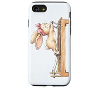 Lapin Mignon Faisant du Pilates Reformer Machine Lapin de Pâques Coque pour iPhone SE (2020) / 7/8