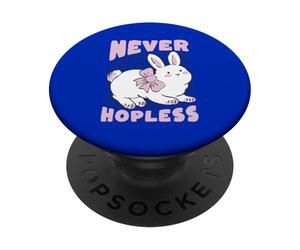 Lapin Mignon, jamais désespéré, à Message Positif PopSockets PopGrip Adhésif