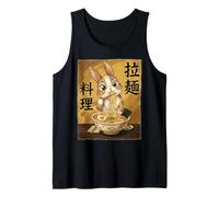 Lapin Mignon Mangeant des Nouilles Ramen drôle Japon Kawaii Débardeur
