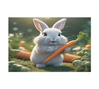 Lapin Mignon Puzzles en Bois 1000 Pièces Adultes, Poster Jigsaw Puzzle, Design Unique Jouet Éducatif pour Adolescents Et EnfFourmis （75×50cm）