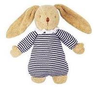Lapin Musical Nid d'ange Mariniere 25cm Beige G