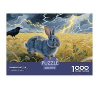 Lapin Nain 1000 Pièce Puzzle Jeu Éduchatif Créatif Jigsaw Puzzle Belle Décoration Puzzle pour Cadeaux De Voyage, Présent 70x50cm/1000pcs