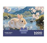 Lapin Nain 1000 Pièce Puzzle Jeu Éduchatif Créatif Jigsaw Puzzle Jeu De Défi Unique pour Cadeaux De Voyage, Présent 70x50cm/1000pcs