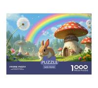 Lapin Nain 1000 Pièces Puzzles pour Adultes,Fleur de Printemps Cluster Un Jeu De Dexérité Très Difficile Puzzle Éducatif avec des Défis 70x50cm/1000pcs
