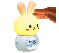 Lapin Night Light de Pâques - Jolie lampe de lapin avec luminosité réglable, école maternelle et chambre à coucher, minuterie numérique, contrôle du robinet, pour enfants, étudiants et utilisation