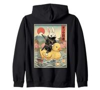 Lapin Ninja Japon Vintage Japanese Ukiyo-e Art Sweat à Capuche