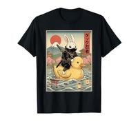 Lapin Ninja Japon Vintage Japanese Ukiyo-e Art T-Shirt