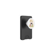 Lapin Noir et Blanc pour la Chasse aux œufs de Pâques Hoppy Easter PopSockets PopWallet pour MagSafe