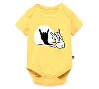 Lapin Ombre Hard Rock Fan Metal Humour Body Manches Courtes Bébé Bio