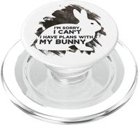 Lapin Peint désolé Je ne Peux Pas Avoir des Plans avec Mon Lapin Lapin PopSockets PopGrip pour MagSafe