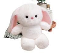 Lapin Peluche,Animaux en Peluche,Décoration Accueil Confortable pour Chambre Garçons Filles Salon Bureau Voyage Voiture Fenêtre Tablette Table Canapé Chevet | Voyage Voiture Bureau R