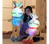 Lapin Peluche Lumineux LED, Couleur: Au Choix, Taille: 75cm
