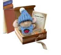 Lapin Peluche - Pluche, 17.8 Centimètres, Jouet Lapin, Doux | Câlin Décoration Lièvre, Adorable Printemps Souvenir, Animal En Peluche Pour Paniers, Crèche Décor, Cadeau Vacances, Exposition Maison