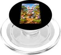 Lapin Pixel de Pâques Gamer Lapin Gaming Garçons Enfants Jeunes Hommes PopSockets PopGrip pour MagSafe