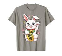 Lapin Porte-Bonheur Japonais Maneki Neko Parodie Anime Bunny T-Shirt