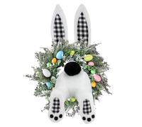 Lapin Pour Couronne De Pâques - Artisanat De Fixation De Panneau De Bienvenue | Attache De Couronne De Porte De Pâques À Suspendre, Décor De Lapin Mignon, Ornement De Porte D'entrée Saisonnièr