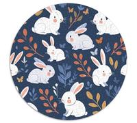 Lapin Puzzle 1000 Pièces Papillons Ronde Puzzle Jeu D'Intelligence De l'art De La Décoration Moderne pour Famille Exigeante, À Faire Soi-même, Décoration Murale, Cadeaux 1000pcs (67.5x67.5cm)