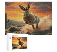 Lapin Puzzle 300 Pièces Challenge 3D Unique Edificio du Paysage Jeu D'Intelligence pour Adultes Et Enfants Relaxation Artistique Cadeau De Famille Décoration 300 PCS