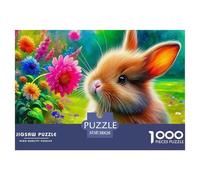 Lapin, Puzzle De 1000 Pièces, Activité Familiale Engageante Favorisant Coopération Communichation Et Moments Partagés, Parfait pour Soirées Ou Week-Ends en Famille, Adapté Aux 12 Ans Et Plus, 38x26c