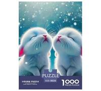 Lapin, Puzzle De 1000 Pièces, Activité Sociale Interactive Encourageant Collaboration Et Challenge, Idéal pour Jeux Familiaux Ou Sessions Entre Amis, Adapté Aux 12 Ans Et Plus, 38x26cm/1000pcs