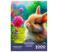 Lapin, Puzzle De 1000 Pièces, Activité Sociale Interactive Encourageant Collaboration Et Challenge, Idéal pour Jeux Familiaux Ou Sessions Entre Amis, Adapté Aux 12 Ans Et Plus, 70x50cm/1000pcs