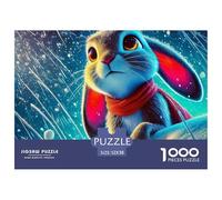 Lapin, Puzzle De 1000 Pièces, Passe-Temps Stimulant Combinant Apprentissage Et Amusement, Idéal pour Se Concentrer Tout en Se Relaxant, Adapté Aux 12 Ans Et Plus, 52x38cm/1000pcs