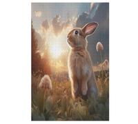 Lapin Puzzles Adultes 1000 Pièces en Bois, Jouet De Puzzle De Défi De Cerveau pour des EnfFourmis, D’Intelligence 78×53cm