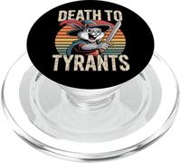 Lapin rétro Death To Tyrants Vintage 90s Funny Citation PopSockets PopGrip pour MagSafe