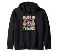 Lapin rétro Death To Tyrants Vintage 90s Funny Citation Sweat à Capuche