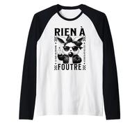 Lapin Rock & Rebelle Rien à Foutre caractère sans Filtre Manche Raglan