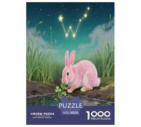 Lapin Rose 1000 Piece Jigsaw Puzzles for Adults Perfect for Relaxation Jigsaw Puzzle Pet Mignon Home Decoration for Adults Gifts 38x26cm/1000pcs
