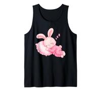 Lapin Rose Mignon en Pyjama endormi Doux rêves Enfants Dormir Débardeur