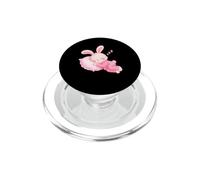 Lapin Rose Mignon en Pyjama endormi Doux rêves Enfants Dormir PopSockets PopGrip pour MagSafe