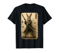 Lapin Samouraï Art Japonais Lapin Guerrier Bushido Katana T-Shirt