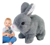 Lapin sauteur interactif | Animal en peluche, jouets électroniques en peluche, jouets interactifs éducatifs réalistes et mignons pour la maison, le plein air et le panier