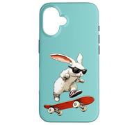 Lapin Skater/Skateboard Lapin Coque pour iPhone 16