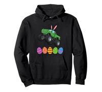 Lapin T-Rex Monster Truck Jumping Easter Eggs Toddler Kid Sweat à Capuche