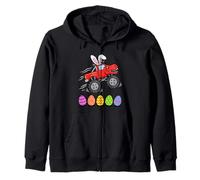 Lapin T-Rex Monster Truck Jumping Easter Eggs Toddler Kid Sweat à Capuche
