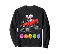 Lapin T-Rex Monster Truck Jumping Easter Eggs Toddler Kid Sweatshirt