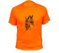 Lapin Tee Shirt Chasse Homme (L,311, Orange)