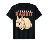 Lapin tête de Lion Dessin animé Amoureux des Animaux Lapins Mignons T-Shirt