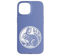 Lapin Vintage dans Un Style Livre d'histoires Coque pour iPhone 15