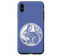 Lapin Vintage dans Un Style Livre d'histoires Coque pour iPhone XS Max