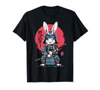 Lapin Warrior Japanese Sunset Ukiyo-e Art Graphic T-Shirt