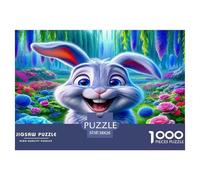 Lapin1000 Pièces Amateurs De PuzzlesAnimaux Lapin pour Adultes De Jeu pour Adultes Premium avec Défis Del'art DeLaDécoration 38x26cm/1000pcs
