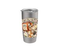 Lapins Antidépresseurs Cute Bunny Mental Wellness Therapy Gobelet isotherme en acier inoxydable double paroi