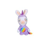 Lapins Cretins Peluche Licorne Lapicorne Sonore Mauve - 18 Cm