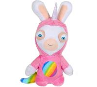 Lapins Cretins Peluche Licorne Lapicorne Sonore Rose