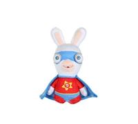 Lapins Cretins Peluche Super-Héros Rouge Sonore - 18 Cm