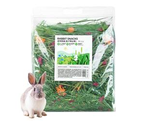 Lapins de foin, lapins de foin patient - Maison naturelle de foin d'herbe sûre, petit animal sain améliore la digestion des déchets pour les hamsters